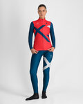 SPORTFUL Langarm Fahrradtrikot für den Winter - SQUADRA W - Rot/Blau
