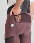 SPORTFUL Kurze Fahrradhose mit Trägern - SUPERGIARA - bordeaux