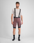SPORTFUL Kurze Fahrradhose mit Trägern - SUPERGIARA - bordeaux