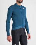 SPORTFUL Langarm Fahrradtrikot für den Winter - MONOCROM THERMAL - Blau