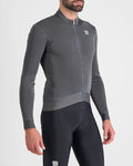 SPORTFUL Langarm Fahrradtrikot für den Winter - MONOCROM THERMAL - Anthrazit