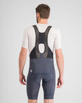 SPORTFUL Kurze Fahrradhose mit Trägern - BODYFIT PRO - Blau