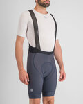 SPORTFUL Kurze Fahrradhose mit Trägern - BODYFIT PRO - Blau