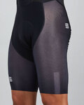 SPORTFUL Kurze Fahrradhose mit Trägern - BODYFIT PRO AIR - Schwarz