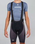 SPORTFUL Kurze Fahrradhose mit Trägern - BODYFIT PRO AIR - Schwarz