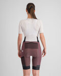 SPORTFUL Kurze Fahrradhose mit Trägern - SUPERGIARA - bordeaux