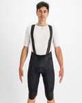 SPORTFUL Kurze Fahrradhose mit Trägern - BODYFIT PRO THERMAL - Schwarz