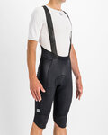 SPORTFUL Kurze Fahrradhose mit Trägern - BODYFIT PRO THERMAL - Schwarz