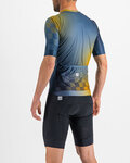 SPORTFUL Kurzarm Fahrradtrikot - ROCKET - Blau/Gelb