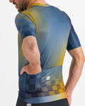 SPORTFUL Kurzarm Fahrradtrikot - ROCKET - Blau/Gelb
