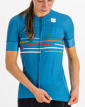 SPORTFUL Kurzarm Fahrradtrikot - VELODROME - Blau
