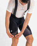 SPORTFUL Kurze Fahrradhose mit Trägern - SHIELD - Schwarz