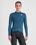 SPORTFUL Langarm Fahrradtrikot für den Winter - MONOCROM THERMAL - Blau