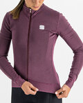 SPORTFUL Langarm Fahrradtrikot für den Winter - MONOCROM THERMAL - Lila