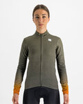 SPORTFUL Langarm Fahrradtrikot für den Winter - ROCKET THERMAL - Grün