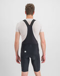 SPORTFUL Kurze Fahrradhose mit Trägern - BODYFIT CLASSIC - Schwarz