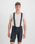 SPORTFUL Kurze Fahrradhose mit Trägern - BODYFIT CLASSIC - Schwarz