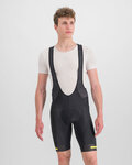 SPORTFUL Kurze Fahrradhose mit Trägern - NEO - Schwarz/Gelb