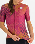 SPORTFUL Kurzarm Fahrradtrikot - ROCKET - Cyclamen/Braun