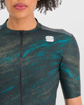 SPORTFUL Kurzarm Fahrradtrikot - CLIFF SUPERGIARA - Schwarz/Türkis