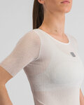 SPORTFUL Kurzarm Fahrrad-Shirt - PRO BASELAYER - Weiß
