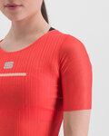 SPORTFUL Kurzarm Fahrrad-Shirt - PRO BASELAYER - Rot