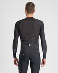 SPORTFUL Langarm Fahrradtrikot für den Winter - BODYFIT PRO - Schwarz/Braun
