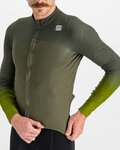 SPORTFUL Langarm Fahrradtrikot für den Winter - BODYFIT PRO - Grün