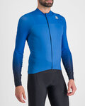 SPORTFUL Langarm Fahrradtrikot für den Winter - BODYFIT PRO - Blau