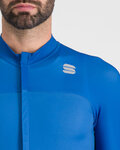 SPORTFUL Langarm Fahrradtrikot für den Winter - BODYFIT PRO - Blau