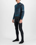 SPORTFUL Langarm Fahrradtrikot für den Winter - CLIFF SUPERGIARA - Blau