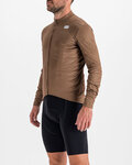 SPORTFUL Langarm Fahrradtrikot für den Winter - CHECKMATE THERMAL - Braun