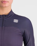 SPORTFUL Langarm Fahrradtrikot für den Winter - BODYFIT PRO THERMAL - Rot/Blau