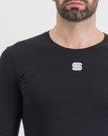 SPORTFUL Langarm Fahrrad-Shirt - MERINO LS - Schwarz