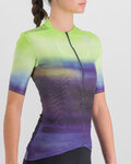 SPORTFUL Kurzarm Fahrradtrikot - FLOW SUPERGIARA - Hellgrün/Lila