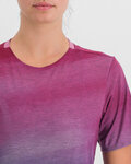 SPORTFUL Kurzarm Fahrrad-Shirt - FLOW GIARA - Lila/Blau