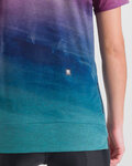 SPORTFUL Kurzarm Fahrrad-Shirt - FLOW GIARA - Lila/Blau