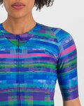 SPORTFUL Kurzarm Fahrradtrikot - GLITCH BOMBER - Blau