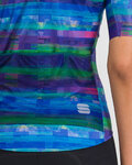 SPORTFUL Kurzarm Fahrradtrikot - GLITCH BOMBER - Blau