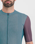 SPORTFUL Kurzarm Fahrradtrikot - CHECKMATE - Blau/Lila