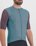 SPORTFUL Kurzarm Fahrradtrikot - CHECKMATE - Blau/Lila