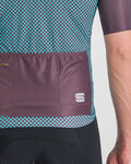 SPORTFUL Kurzarm Fahrradtrikot - CHECKMATE - Blau/Lila