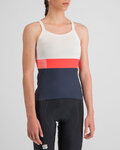 SPORTFUL Ärmelloses Fahrradtrikot - SNAP - Weiß/Blau/Rot