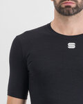 SPORTFUL Kurzarm Fahrrad-Shirt - MERINO LAYER - Schwarz