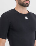 SPORTFUL Kurzarm Fahrrad-Shirt - MERINO LAYER - Schwarz
