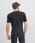 SPORTFUL Kurzarm Fahrrad-Shirt - MERINO LAYER - Schwarz