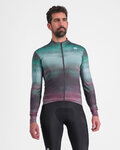 SPORTFUL Langarm Fahrradtrikot für den Winter - FLOW SUPERGIARA THERMAL - Grün/Lila