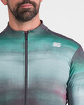 SPORTFUL Langarm Fahrradtrikot für den Winter - FLOW SUPERGIARA THERMAL - Grün/Lila