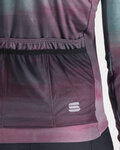 SPORTFUL Langarm Fahrradtrikot für den Winter - FLOW SUPERGIARA THERMAL - Grün/Lila