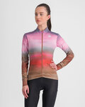 SPORTFUL Langarm Fahrradtrikot für den Winter - FLOW SUPERGIARA THERMAL - Rosa/Braun
